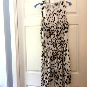 White and leopard print Vince Camuto Dress